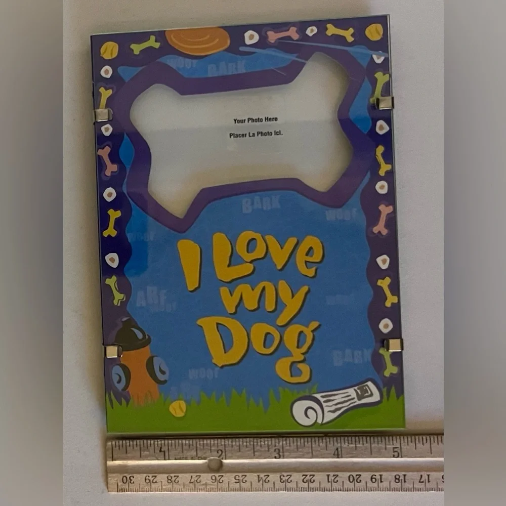 I LOVE MY DOG Colorful Photo Frame 5x7